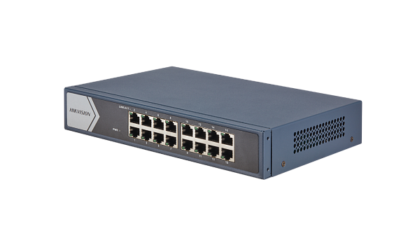 Hikvision Comutator gigabit cu 16 porturi neadministrat DS-3E0516-E - фото 1