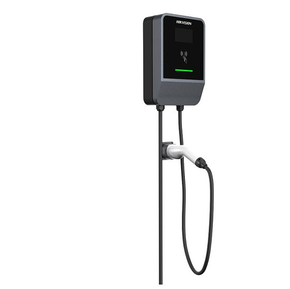 Hikvision Зарядная станция для зарядки электромобилей EU стандарта Type2 (IEC62196-Type2) DS-TMP102-A1 (H) (7KW) (5M) (EU) - фото 1