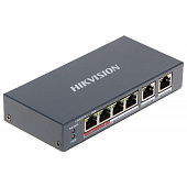 Hikvision Настольный PoE+ коммутатор DS-3E0106P-E/M