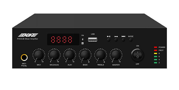 ZABKZ Mini amplificator multifuncțional cu modul radio Bluetooth, USB și FM încorporat PA250UB