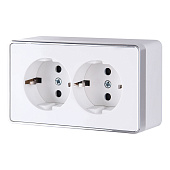 Двойная накладная розетка