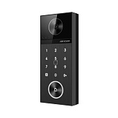 Hikvision Одноабонентская вызывная панель со встроенным считывателем и клавиатурой DS-KV6124-WBE1