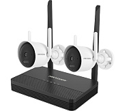 Hikvision Kit: NVS cu 4 canale și 2 camere Wi-Fi wireless NKS424WBH