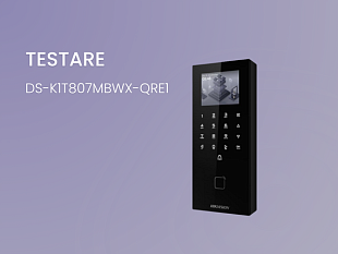 Terminal de control acces Hikvision DS-K1T807MBWX-QRE1